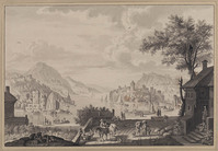 V 010
<br/>
Heuvelachtig rivierlandschap
<br/>
<em>Aartman, Nicolaas (1713-1760)</em>